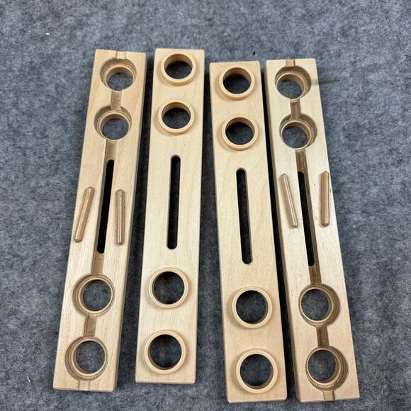 Hape Quadrilla Marble Run Replacement Parts Straight Wooden Track x 4 Pieces - Picture 1 of 5